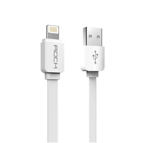 Rock S05 USB To Lightning Cable 1m، کابل تبدیل USB به لایتنینگ راک مدل S05 Flat Cable طول 1 متر