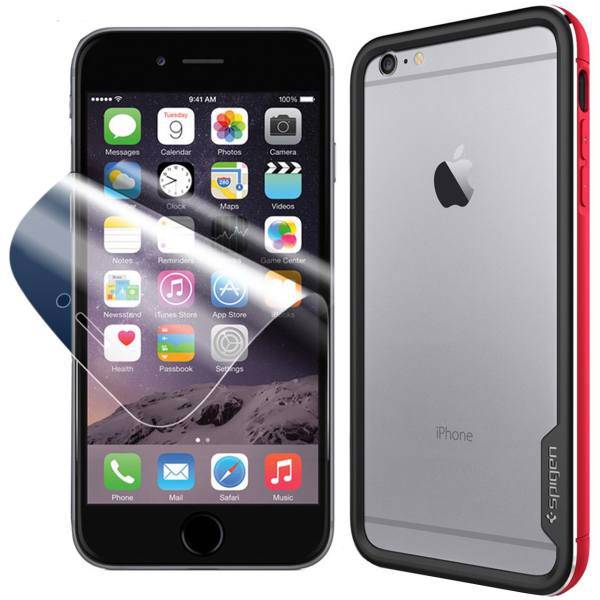 Spigen Mobile Cover And Screen Protector Bundle No 5 Apple iPhone 6 Plus، مجموعه کاور و محافظ صفحه نمایش اسپیگن شماره 5 مناسب برای گوشی موبایل آیفون 6 پلاس
