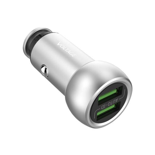 Voltage VPE-C02 USB Car Charger With Lightning Cable، شارژر فندکی خودرو ولتاژ مدل VPE-C02 به همراه کابل لایتنینگ