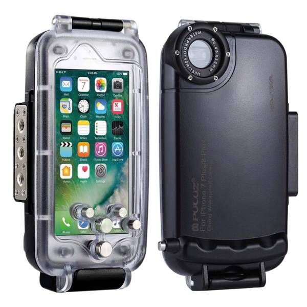 Puluz iPhone 8 Plus and 7 Plus Waterproof Diving Housing، کاور ضد آب موبایل پلوز مناسب برای آیفون 8/7 پلاس