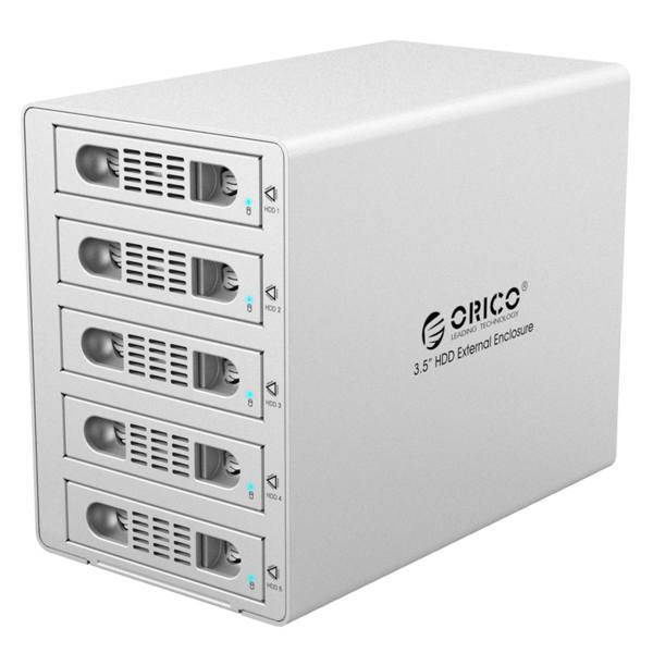 Orico 3559RUS3 5-Bay HDD Enclosure، باکس 5 سینی هارد اوریکو مدل 3559RUS3