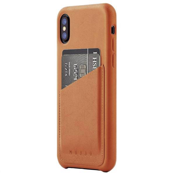 Mujjo Full Leather Wallet Case For iPhone X، کاور چرمی موجو مدل Full Leather Wallet مناسب برای آیفون X