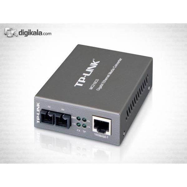 TP-LINK MC210CS Gigabit Single-Mode Media Converter، مبدل فیبر گیگابیتی و تک حاته تی پی-لینک MC210CS