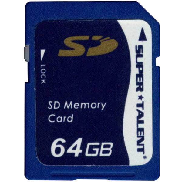 Super Talent SD Card - 64GB، کارت حافظه SD سوپر تلنت ظرفیت 64 گیگابایت