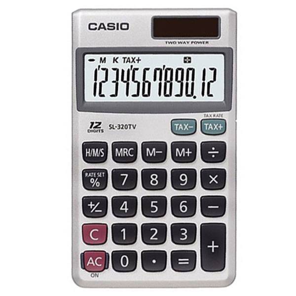 Casio SL-320TV-W Calculator، ماشین حساب کاسیو مدل SL-320TV-W
