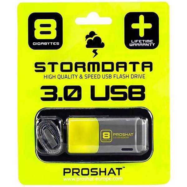 Proshat Stormdata USB 3.0 Flash Memory - 8GB، فلش مموری USB 3.0 پروشات مدل استورم دیتا ظرفیت 8 گیگابایت