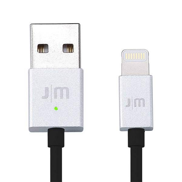 Just Mobile Alucable LED USB To Lightning Cable 1m، کابل تبدیل USB به لایتنینگ جاست موبایل مدل Alucable LED طول 1 متر