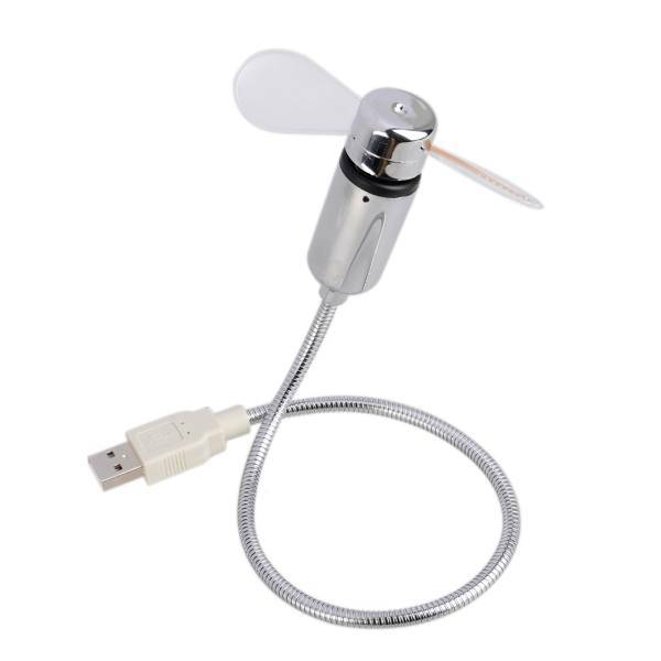 USB Temperature Fan Thermometer Fan، پنکه دما سنج مدل USB Temperature Fan