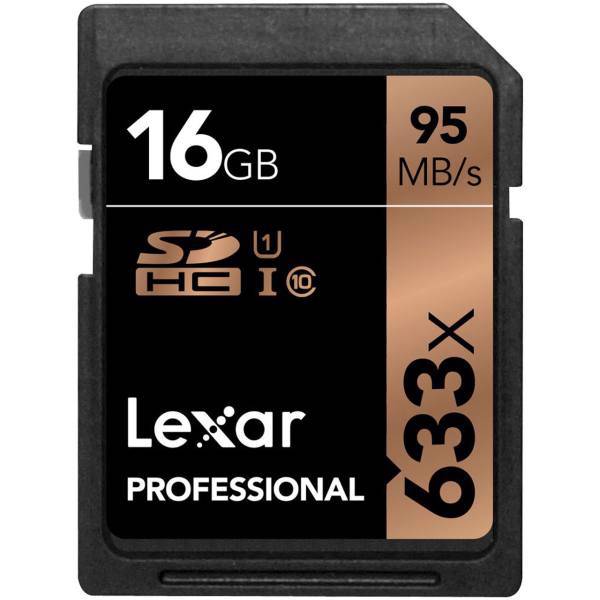 Lexar Professional UHS-I U1 Class 10 95MBps SDHC - 16GB، کارت حافظه SDHC لکسار مدل Professional کلاس 10 استاندارد UHS-I U1 سرعت 95MBps ظرفیت 16 گیگابایت