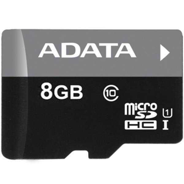 Adata Premier UHS-I U1 Class 10 50MBps microSDHC - 8GB، کارت حافظه microSDHC ای دیتا مدل Premier کلاس 10 استاندارد UHS-I U1 سرعت 50MBps ظرفیت 8 گیگابایت