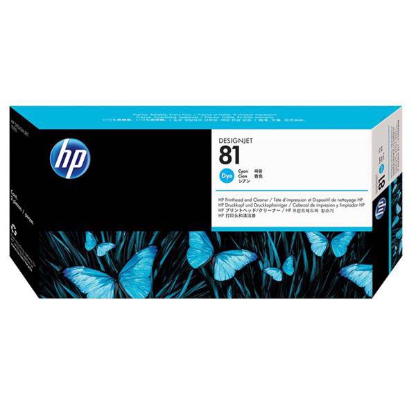 HP 81 Light Cyan Dye Printer Head، هد پلاتر اچ پی مدل 81 آبی روشن