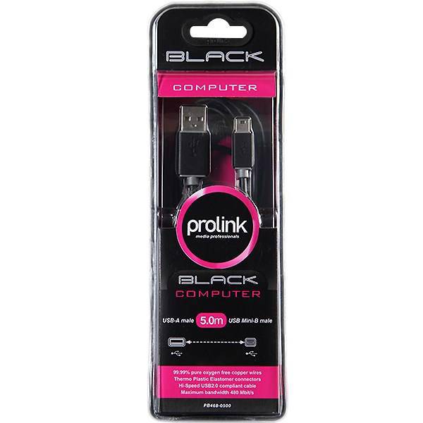 Prolink PB468 Mini USB Cable، کابل نری USB به نری Mini USB پرولینک مدل PB468 - طول 150 سانتی متر