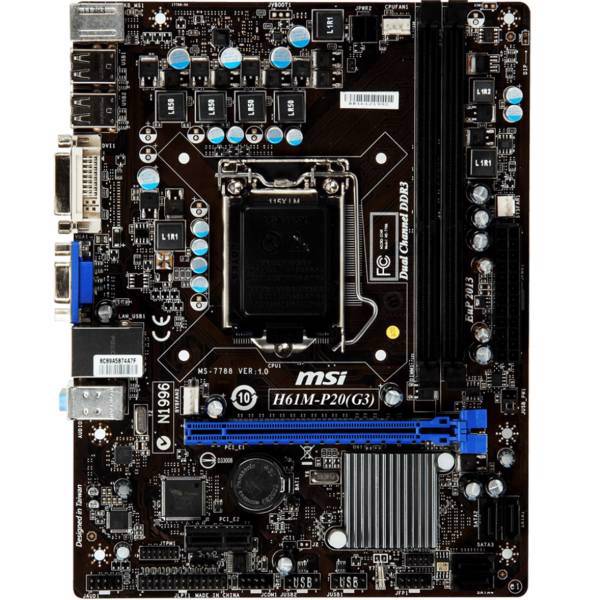 MSI H61M-P20 G3 Motherboard، مادربرد ام اس آی مدل H61M-P20 G3