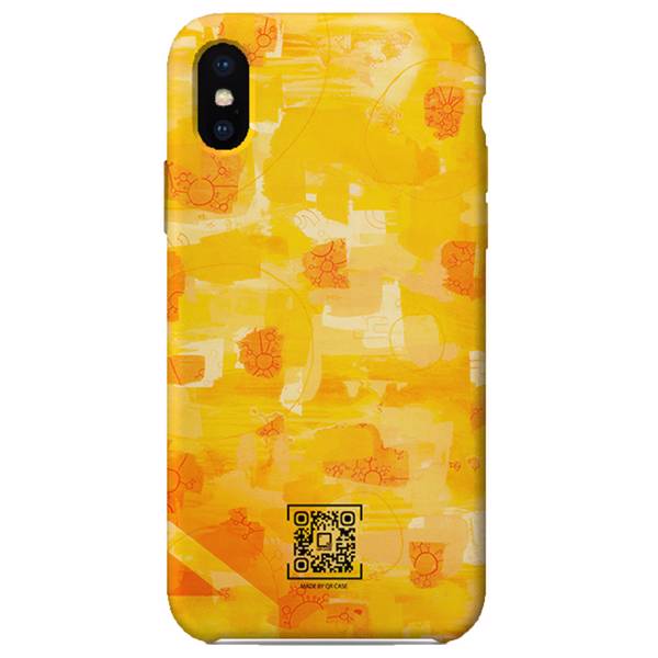 کاور ژله ای کیو آر کیس مدل بارکد رمزینه 04 مناسب برای آیفون x
