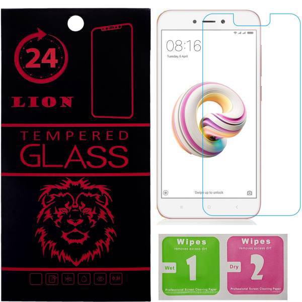 LION 2.5D Full Glass Screen Protector For Xiaomi Redmi 5A، محافظ صفحه نمایش شیشه ای لاین مدل 2.5D مناسب برای گوشی شیائومی Redmi 5A