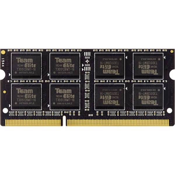 Team Group Elite DDR3 1600MHz CL11 Single Channel Laptop RAM - 8GB، رم لپ تاپ DDR3 تک کاناله 1600 مگاهرتز CL11 تیم گروپ مدل Elite ظرفیت 8 گیگابایت