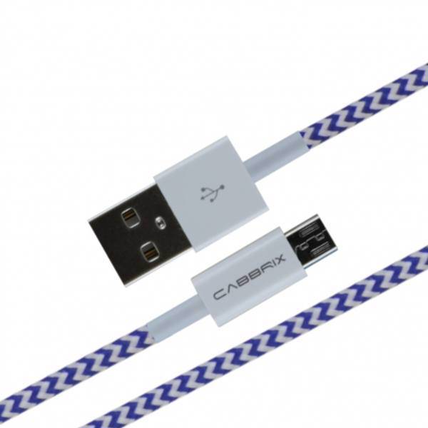 Cabbrix microUSB To USB Patern Cable 100cm، کابل طرح دار USB به microUSB کابریکس به طول 100 سانتی متر
