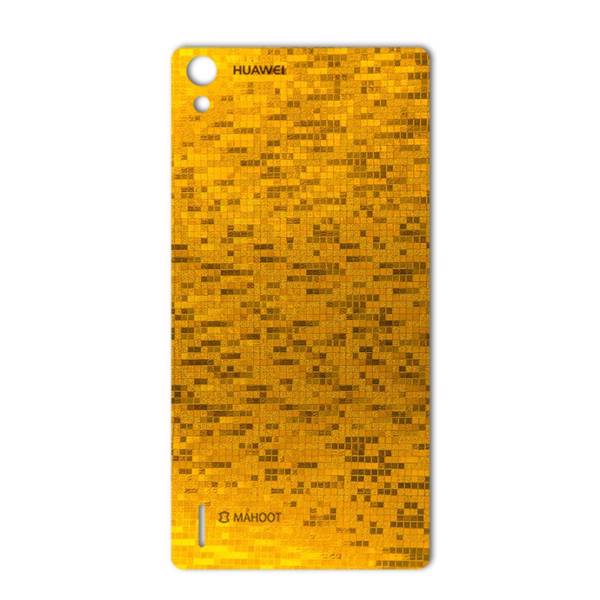 MAHOOT Gold-pixel Special Sticker for Huawei Ascend P7، برچسب تزئینی ماهوت مدل Gold-pixel Special مناسب برای گوشی Huawei Ascend P7