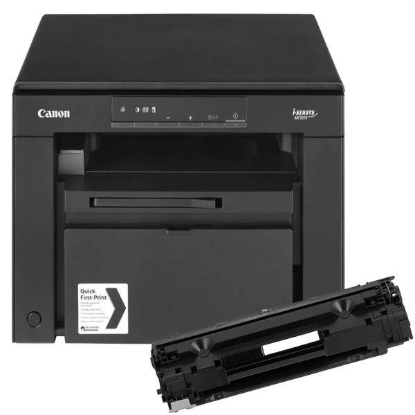 Canon Laser Printer i-Sensys MF3010، پرینتر لیزری کانن مدل i-Sensys MF3010 به همراه یک تونر اضافه