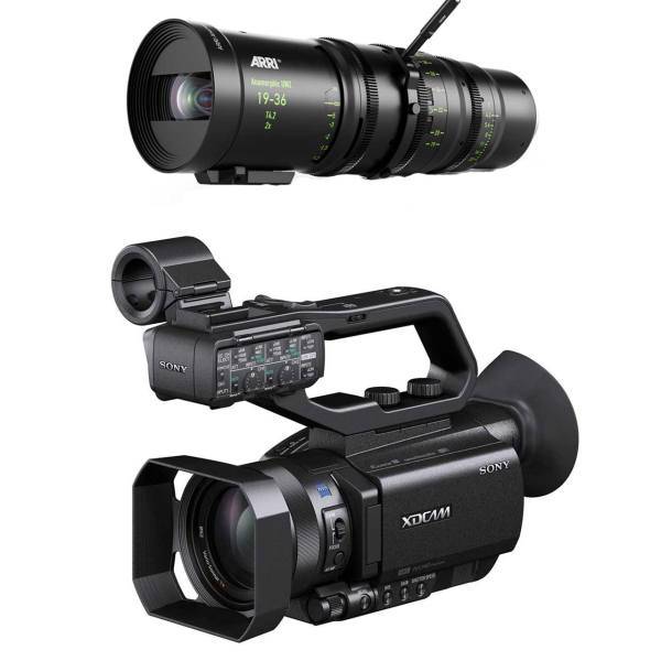Sony PXW-X70 Camcorder With lens Arri Anamorphic Ultra Wide Zoom 19-36/T4.2 M، دوربین فیلم برداری سونی مدل PXW-X70 به همراه لنز Arri Anamorphic Ultra Wide Zoom 19-36/T4.2 M
