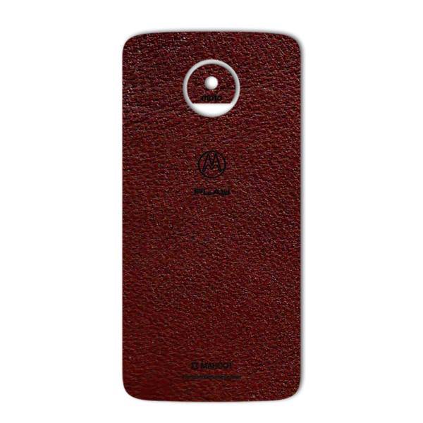 MAHOOT Natural Leather Sticker for Motorola Moto Z Play، برچسب تزئینی ماهوت مدلNatural Leather مناسب برای گوشی Motorola Moto Z Play