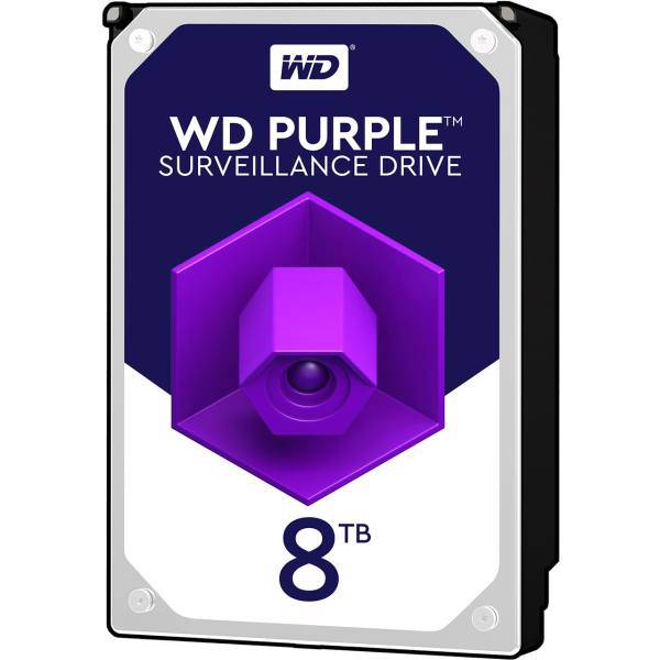 Western Digital Purple WD80PUZX Internal Hard Drive 8TB، هارددیسک اینترنال وسترن دیجیتال مدل Purple WD80PUZX ظرفیت 8 ترابایت