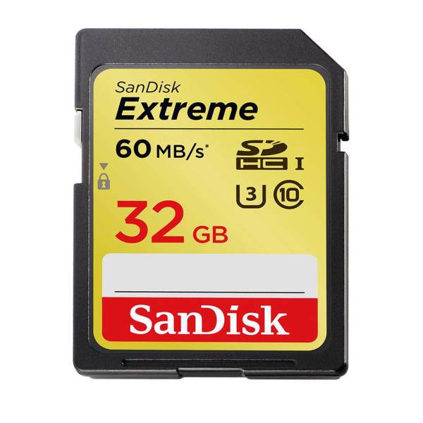 کارت حافظه SDHC سن دیسک 4K مدل Extreme کلاس 10 استاندارد UHS-I U3 سرعت 60MBps ظرفیت 32 گیگابایت