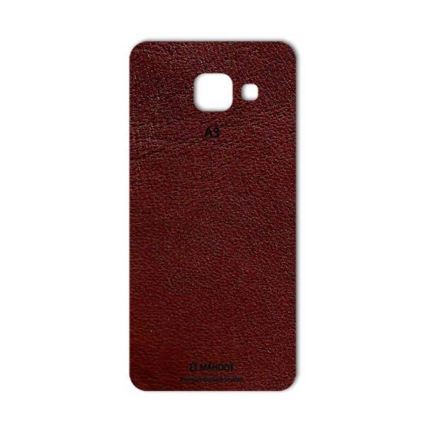 MAHOOT Natural Leather Sticker for Samsung A3 2016، برچسب تزئینی ماهوت مدلNatural Leather مناسب برای گوشی Samsung A3 2016