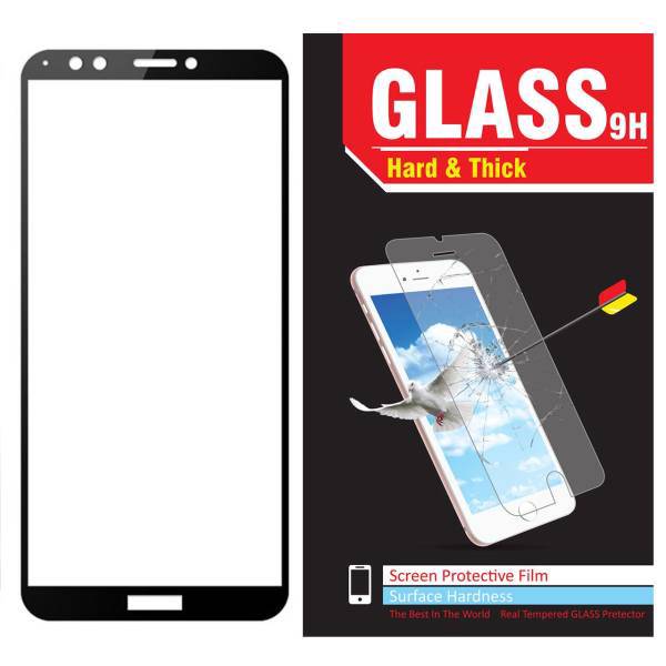 محافظ صفحه نمایش شیشه ای Hard and thickمدل full cover مناسب برای گوشی موبایل هوآوی Y7 Prime 2018