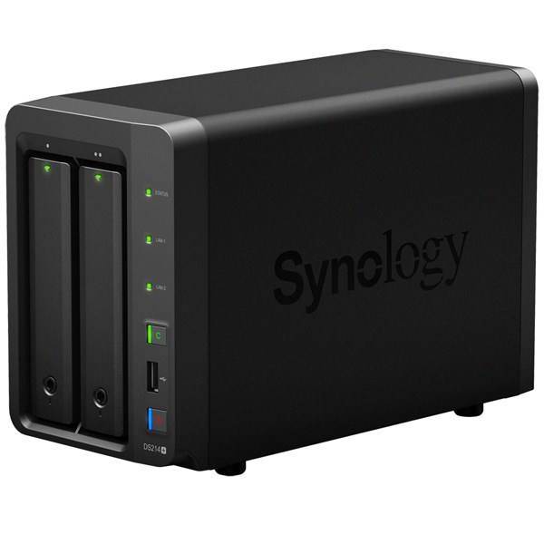 Synology DiskStation DS214+ 2-Bay NAS Server، ذخیره ساز تحت شبکه 2Bay سینولوژی مدل دیسک استیشن +DS214