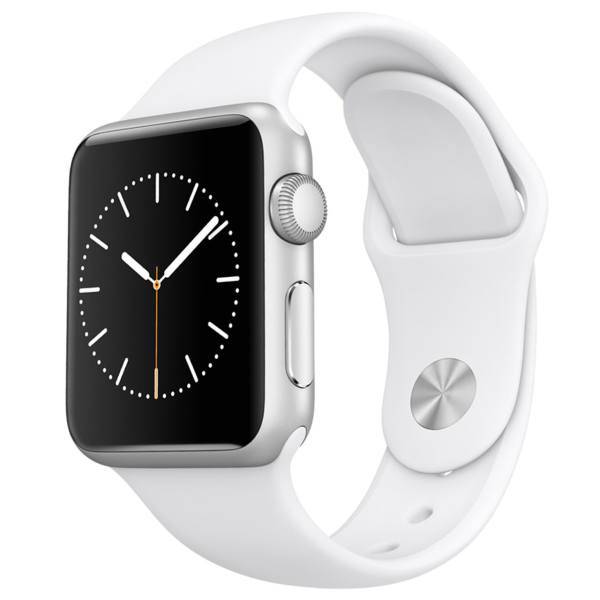 Apple Watch 38mm Silver Aluminum Case with Sport Band، ساعت مچی هوشمند اپل واچ مدل 38mm Silver Aluminum Case with Sport Band