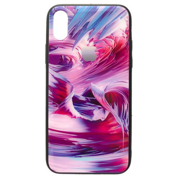 Sky Glass Cover For iPhone X، کاور پشت شیشه ای طرحدار ابر و باد مدل Sky مناسب برای گوشی موبایل آیفون X