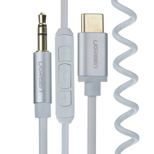 Ugreen 30633-4 USB-C To AUX Cable 1m، کابل تبدیل USB-C به AUX یوگرین مدل 4-30633 طول 1 متر