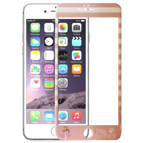 Ycumc Patterned Glass Full Cover for Iphone 6Plus، محافظ صفحه نمایش شیشه ای یوسومک مدل full cover طرح Pink Panther مناسب برای گوشی موبایل آیفون 6 پلاس