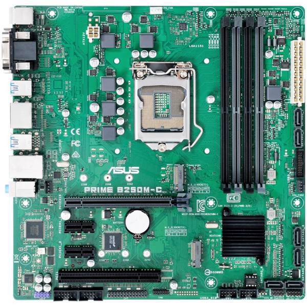 ASUS PRIME B250M-C Motherboard، مادربرد ایسوس مدل PRIME B250M-C