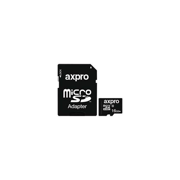 Axpro MicroSD Card 16GB Class 10 With Adapter، کارت حافظه MicroSD Card اکسپرو 16GB Class 10 With Adapter