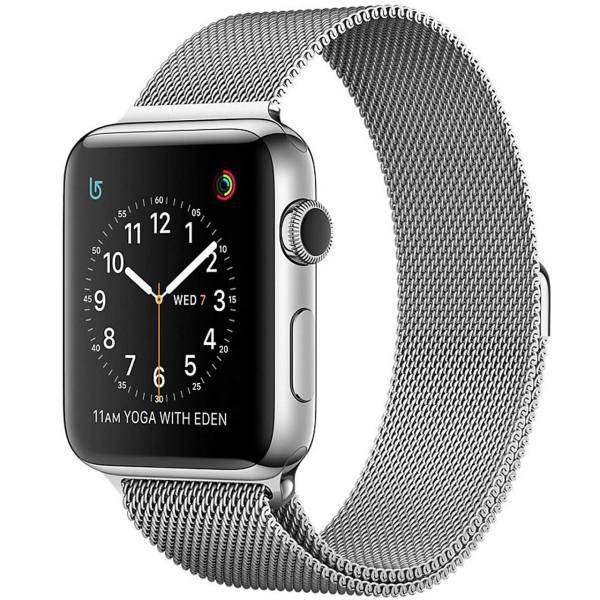 Apple Watch Series 2 42mm Stainless Steel Case with Milanese Loop، ساعت هوشمند اپل واچ سری 2 مدل 42mm Stainless Steel Case with Milanese Loop