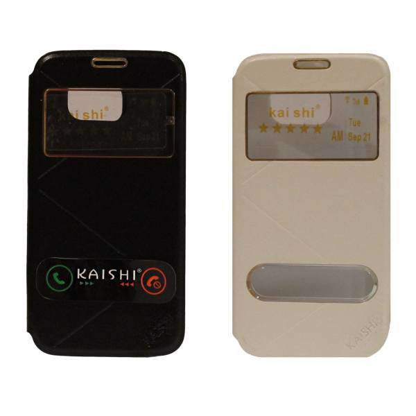 Kaishi Flip Cover For Samsung S6 Pack of 2، کیف کلاسوری مدل KAISHI مناسب برای گوشی موبایل سامسونگ S6 مجموعه 2 عددی