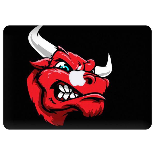 Wensoni Angry Red Bull Head Sticker For 13 Inch MacBook Pro، برچسب تزئینی ونسونی مدل Angry Red Bull Head مناسب برای مک بوک پرو 13 اینچی