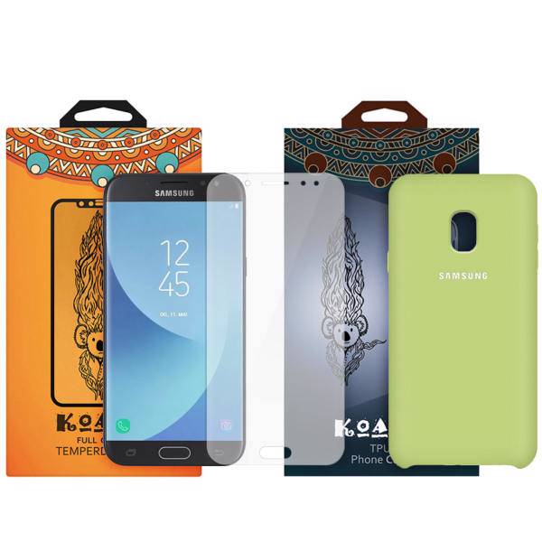 کاور کوالا مدل سیلیکونی مناسب برای گوشی موبایل سامسونگ Galaxy J7 Pro به همراه محافظ صفحه نمایش