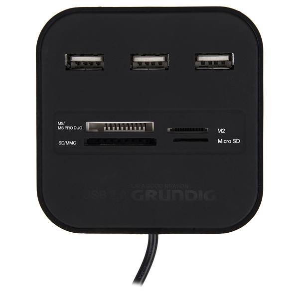 Grundig 51592 USB Hub and Card Reader، هاب USB و کارت‌ خوان حافظه گروندیگ مدل 51594