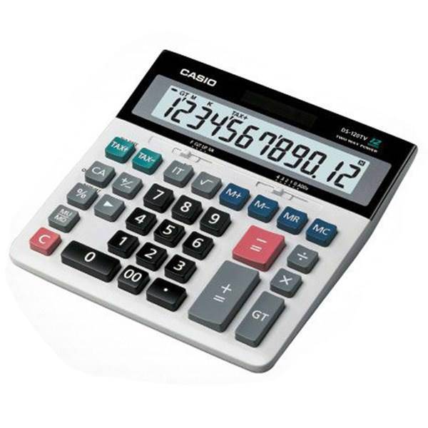 Casio DS-120TV Calculator، ماشین حساب کاسیو DS-120TV