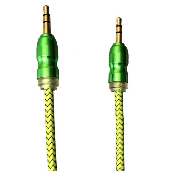 Gold Data cable- G 3.5mm Audio Cable 1m، کابل انتقال صدا 3.5 میلی متری گلد مدل Data cable- G به طول 1 متر