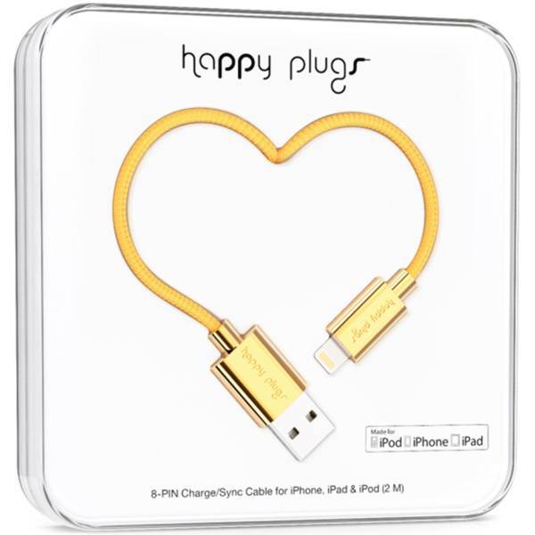 Happy Plugs Deluxe USB To Lightning Cable 2m، کابل تبدیل USB به لایتنینگ هپی پلاگز مدل Deluxe به طول 2 متر