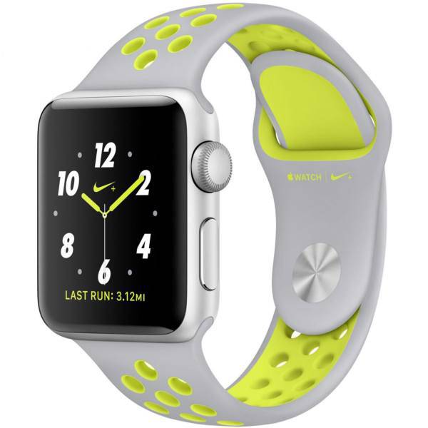 Apple Watch Series 2 Nike Plus 38mm Silver with Silver Volt Band، ساعت هوشمند اپل واچ سری 2 مدل Nike Plus 38mm Silver with Silver Volt Band