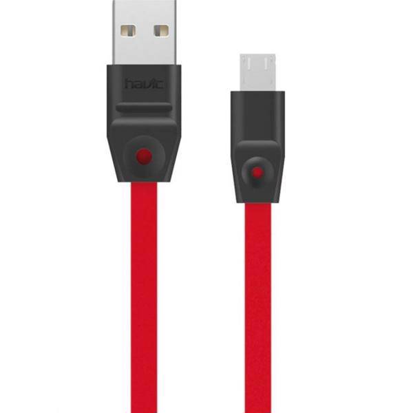 Havit HV-CB537 Flat USB To microUSB Cable 1m، کابل تخت تبدیل USB به microUSB هویت مدل HV-CB537 به طول 1 متر