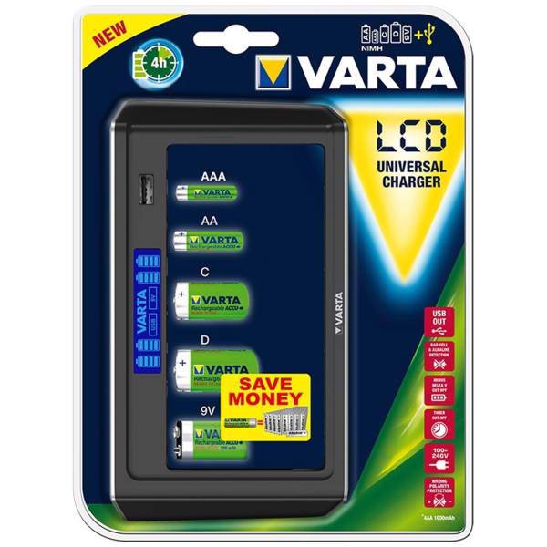 Varta LCD Universal Battery Charger، شارژر باتری وارتا مدل LCD Universal