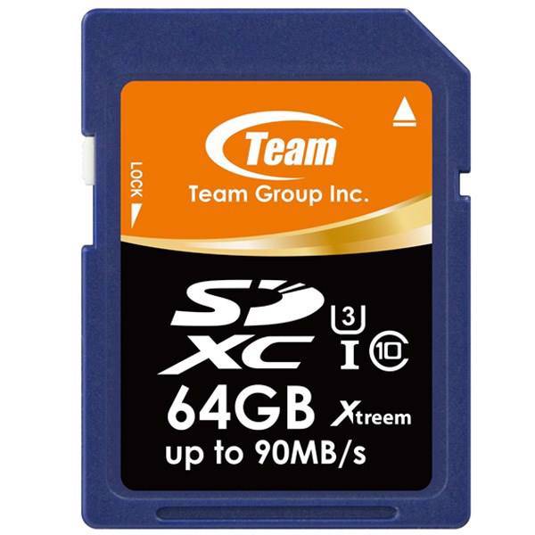 Team Group Xtreem UHS-I U3 Class 10 90MBps SDXC - 64GB، کارت حافظه SDXC تیم گروپ کلاس 10 استاندارد UHS-I U3 سرعت 90MBps ظرفیت 64 گیگابایت