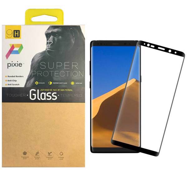 Pixie 3D Full Glue Glass Screen Protector For Samsung Note 8، محافظ صفحه نمایش تمام چسب شیشه ای پیکسی مدل 3D مناسب برای گوشی سامسونگ Note 8