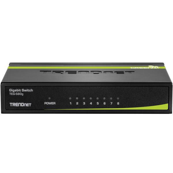 TRENDnet GREENnet TEG-S80g 8-Port Switch، سوییچ 8 پورت ترندنت مدل GREENnet TEG-S80g